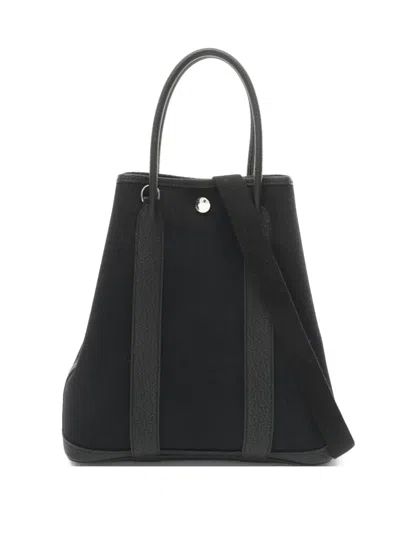 Pre-owned Hermes 2022 Garden Party Pm Two-way Handbag In Black