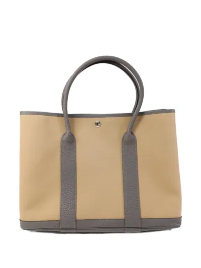 Pre-owned Hermes 2022 Garden Party Tpm Tote Bag In Neutral