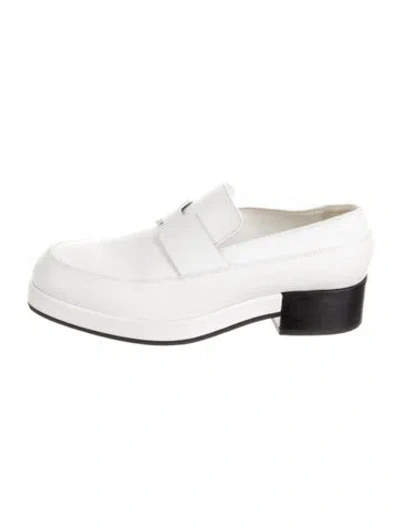Pre-owned Hermes 2022 Gatsby Loafers In White