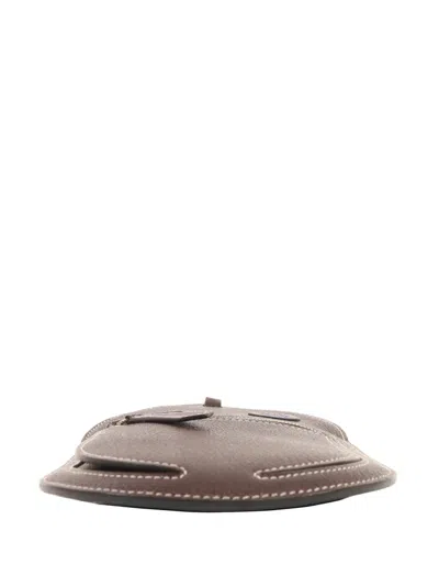 Pre-owned Hermes 2022 Gm In The Loop Phone To Go Wink Pouch In Brown