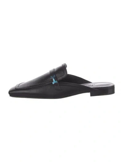 Pre-owned Hermes 2022 Groupie Mules In Black