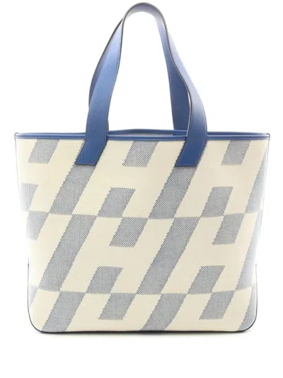Pre-owned Hermes 2022 H Ambie Gm Handbag In White
