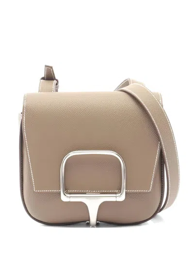 Pre-owned Hermes 2022 Mini Della Cavalleria Crossbody Bag In Neutral