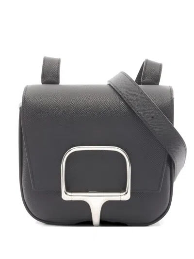 Pre-owned Hermes 2022 Mini Della Cavalleria Shoulder Bag In Black