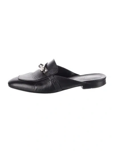 Pre-owned Hermes 2022 oz Mules In Black