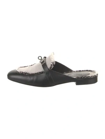 Pre-owned Hermes 2022 oz Mules In Black