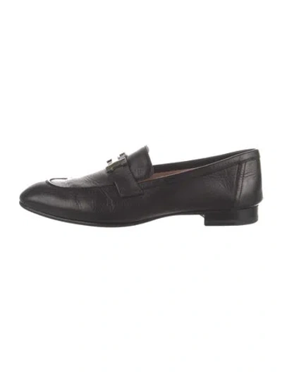 Pre-owned Hermes 2022 Paris Loafers In Black