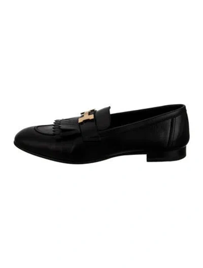 Pre-owned Hermes 2022 Paris Loafers In Black