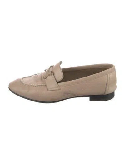 Pre-owned Hermes 2022 Paris Loafers In Neutral