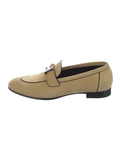 Pre-owned Hermes 2022 Paris Loafers In Neutral