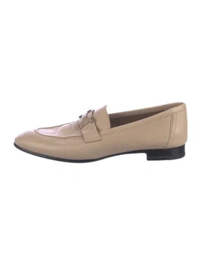 Pre-owned Hermes 2022 Paris Loafers In Neutrals