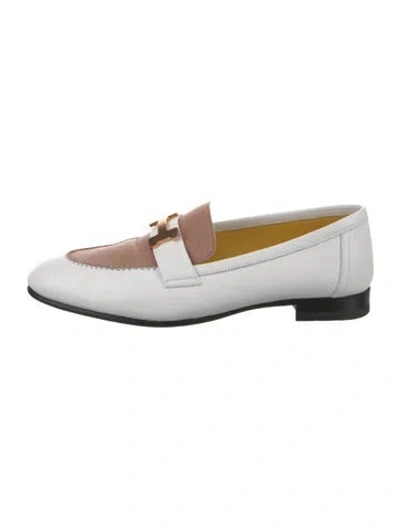 Pre-owned Hermes 2022 Paris Loafers In White