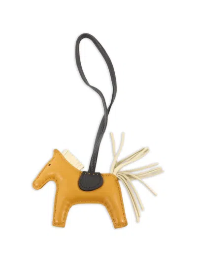 Pre-owned Hermes 2022 Pm Rodeo Horse Charm In Neutral