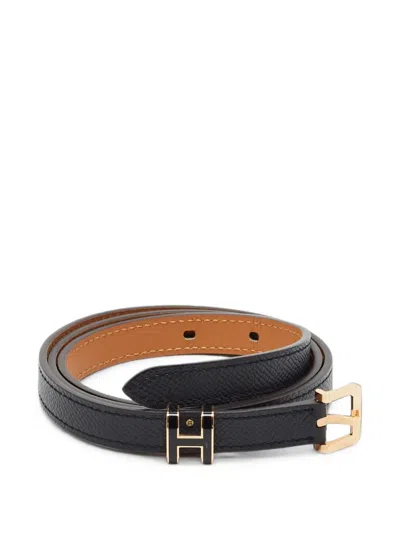 Pre-owned Hermes 2022 Pop H Buckle Belt In Black