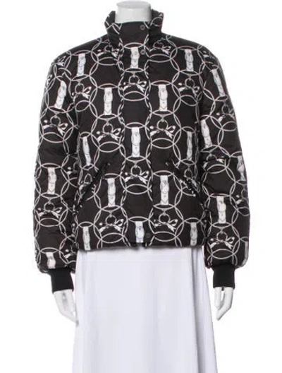 Pre-owned Hermes 2022 Printed Bomber Jacket W/ Tags In Black