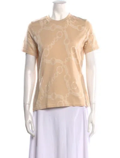 Pre-owned Hermes 2022 Printed T-shirt In Neutral