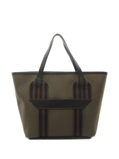 Pre-owned Hermes 2022 Pursangle Tote Bag In Green