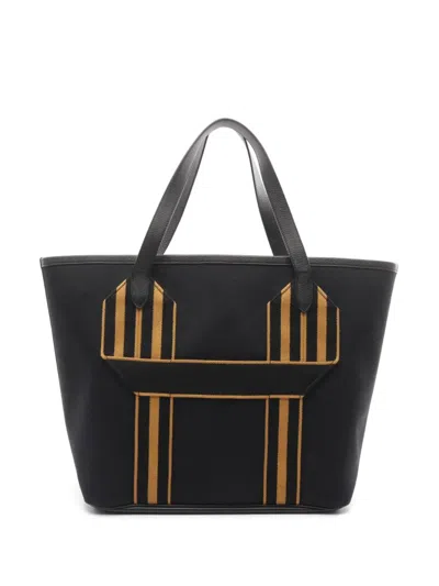 Pre-owned Hermes 2022 Pursangle Tote Bag In Black