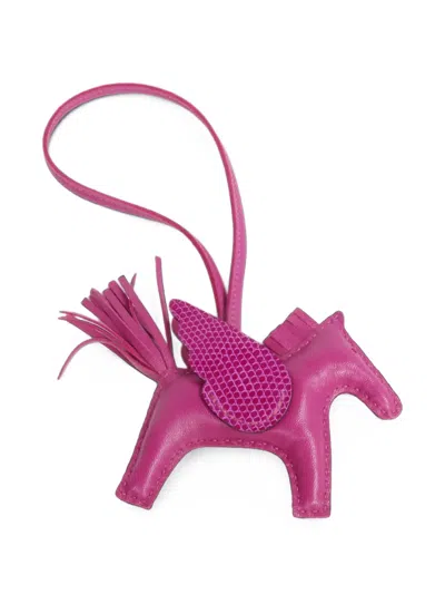 Pre-owned Hermes 2022 Rodeo Pegasus Bag Charm In Purple