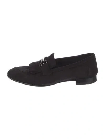 Pre-owned Hermes 2022 Royal Loafers In Black