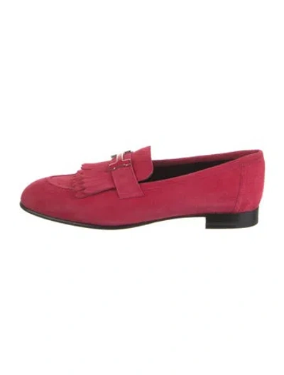 Pre-owned Hermes 2022 Royal Loafers In Pink
