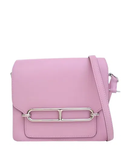 Pre-owned Hermes 2022 Swift Roulis Mini Bag Crossbody Bag In Pink