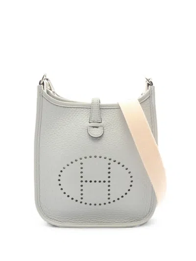 Pre-owned Hermes 2022 Tpm Evelyn Crossbody Bag In Grey