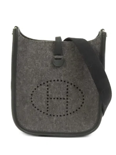 Pre-owned Hermes 2022 Tpm Evelyne Cross Body Bag In Gray