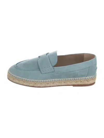 Pre-owned Hermes 2022 Trip Espadrilles In Blue