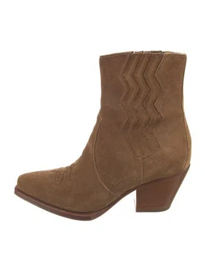 Pre-owned Hermes 2022 Vegas Western Boots In Neutrals