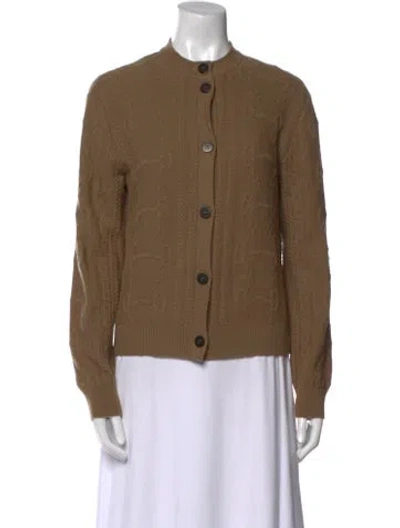 Pre-owned Hermes 2022 Virgin Wool Sweater In Brown