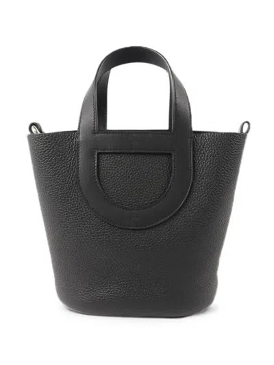 Pre-owned Hermes 2023 18 In The Loop Tote Bag In Black
