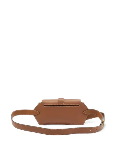 Pre-owned Hermes 2023 24 Elan Pocket Belt Bag In Brown