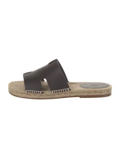 Pre-owned Hermes 2023 Antigua Sandals In Black