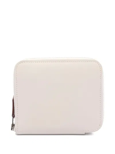 Pre-owned Hermes 2023 Azap Zip-around Wallet In Neutrals
