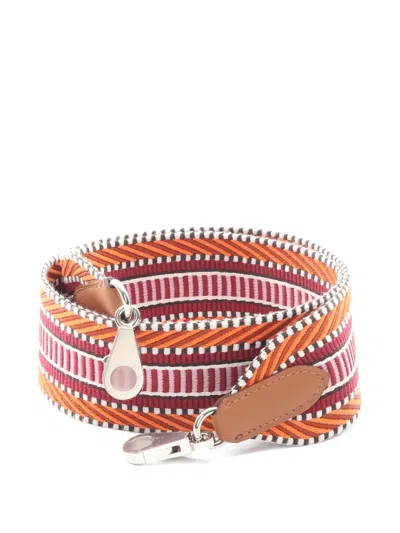 Pre-owned Hermes 2023 Bandoulière Sangle Cavale Shoulder Strap In Red