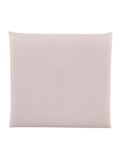 Pre-owned Hermes 2023 Bastia Coin Pouch In Pink