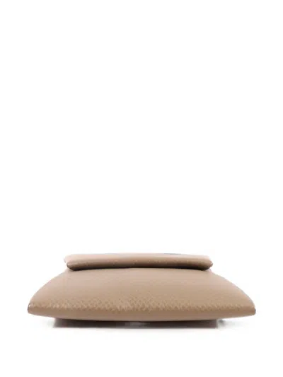 Pre-owned Hermes 2023 Bastia Coin Purse In Neutrals