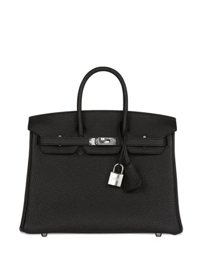 Pre-owned Hermes 2023 Birkin 25 Handbag In Black