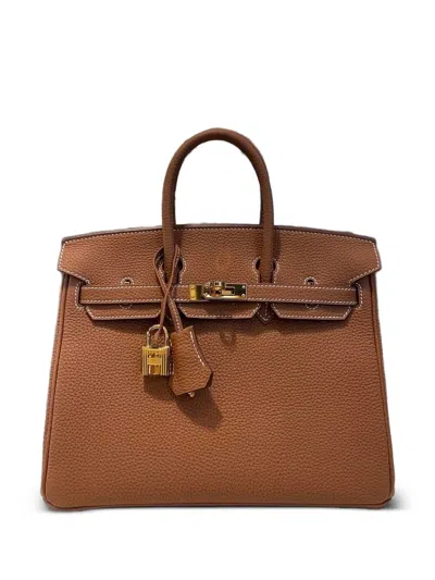 Pre-owned Hermes 2023 Birkin 25 Handbag In Brown
