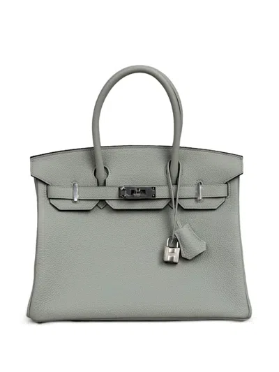 Pre-owned Hermes 2023 Birkin 30 Handbag In Grey