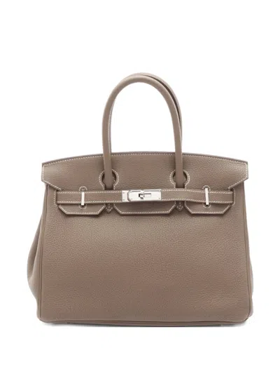 Pre-owned Hermes 2023 Birkin 30 Handbag In Neutral