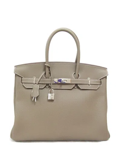 Pre-owned Hermes 2023 Birkin 35 Handbag In 中性色