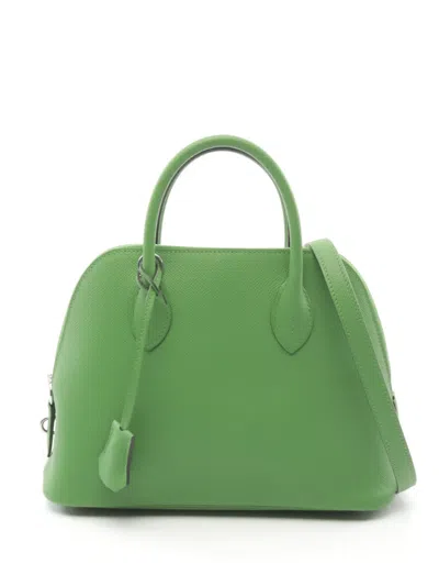 Pre-owned Hermes 2023 Bolide 1923 25 Tote Bag In Green