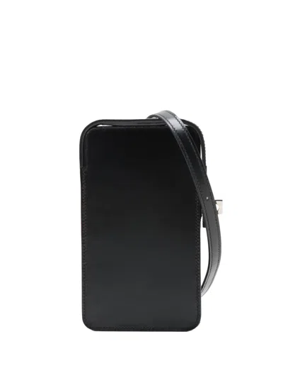 Pre-owned Hermes 2023 Box Calf Hac A Box Phone Case Crossbody Bag In Black