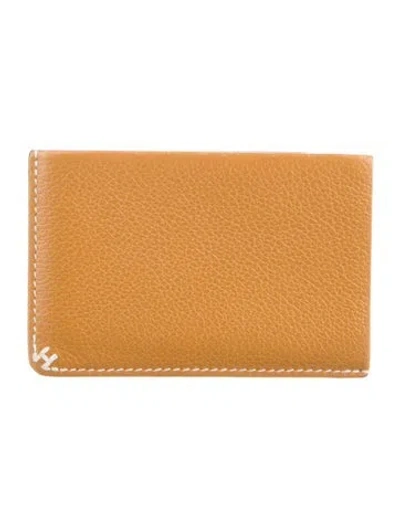 Pre-owned Hermes 2023 Card Holder In Brown