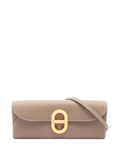 Pre-owned Hermes 2023 Chaîne D'ancre Too Go Shoulder Bag In Brown