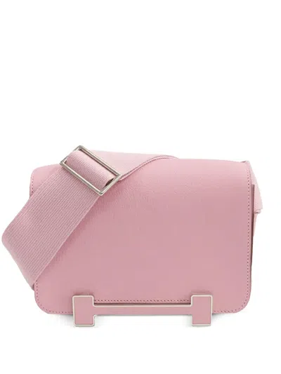 Pre-owned Hermes 2023 Chevre Mysore Geta Crossbody Bag In Pink