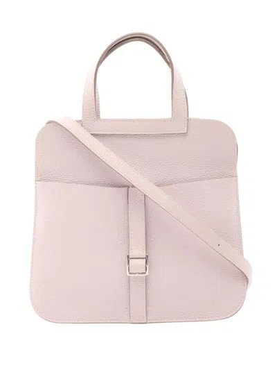 Pre-owned Hermes 2023 Clemence Alzan 25 Satchel In Pink