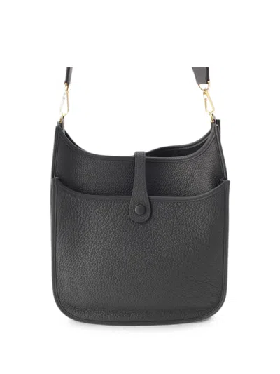 Pre-owned Hermes 2023 Clemence Evelyne Iii 29 Crossbody Bag In Black